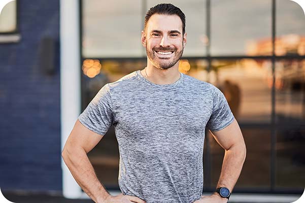 Person maintaining a healthy weight with Total Gym