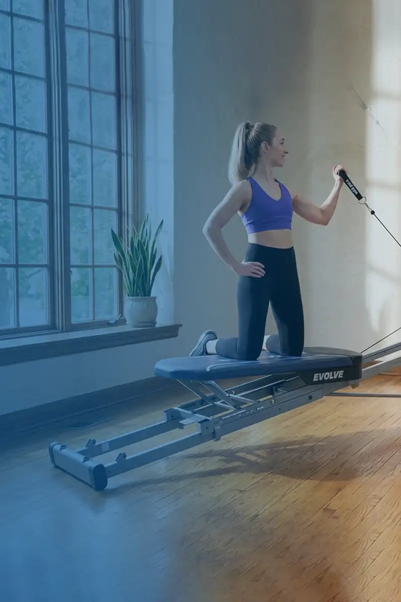 Person exercising on a Total Gym home gym at home