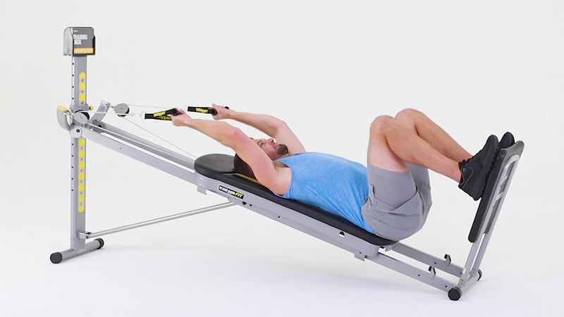 Total Gym lat pulldown demonstration