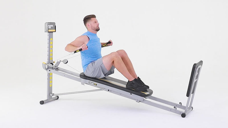 Total Gym wide grip chest press demonstration