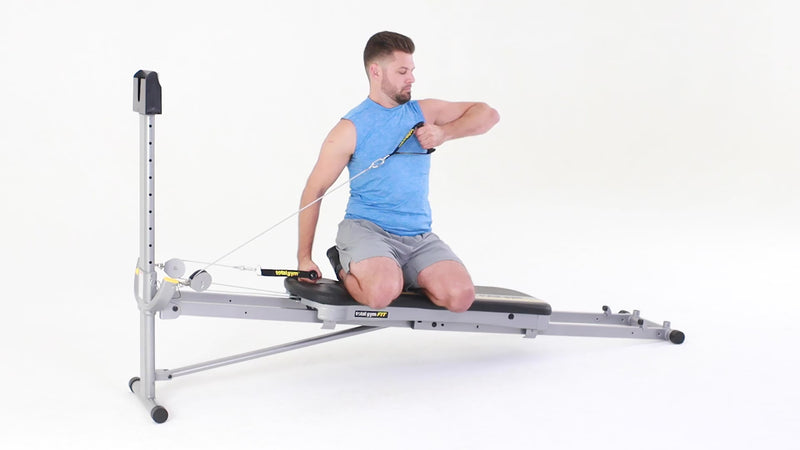 Total Gym single arm lateral triceps extension demonstration