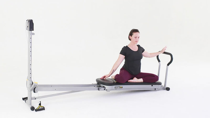 Total Gym Pilates mermaid demonstration