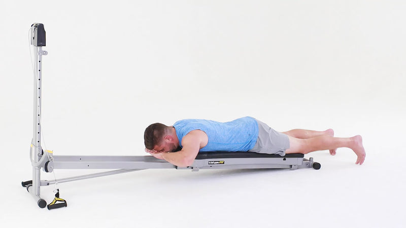 Total Gym back extension demonstration