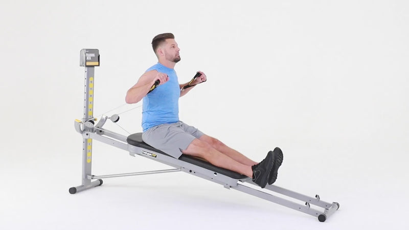 Total Gym overhead press demonstration
