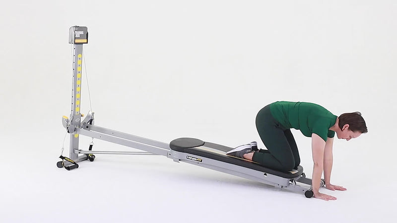 Total Gym hip extension demonstration