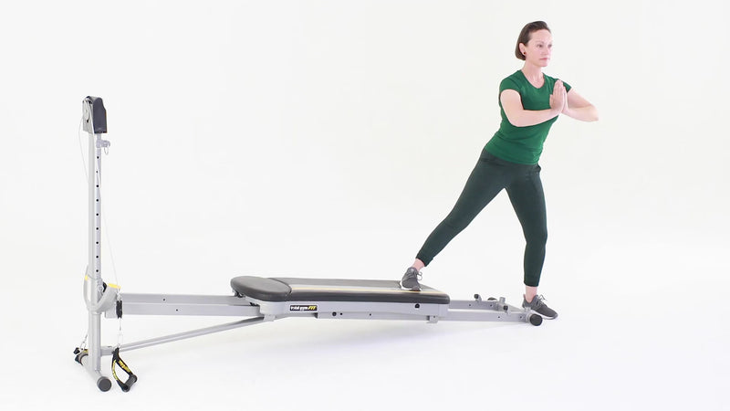 Total Gym lateral lunge demonstration