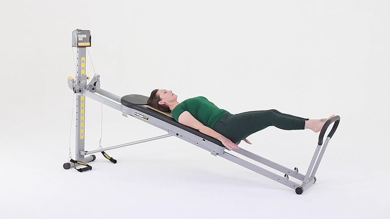 Total Gym Pilates squat demonstration