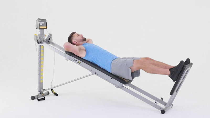 Total Gym incline crunch demonstration