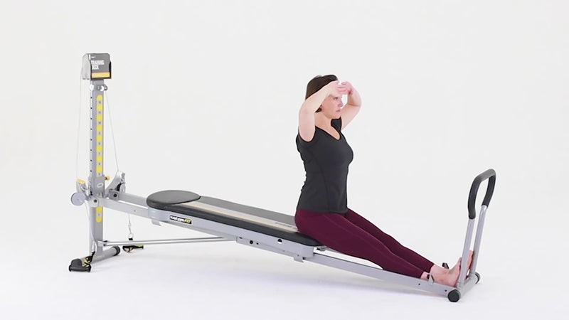 Total Gym hip hinge demonstration