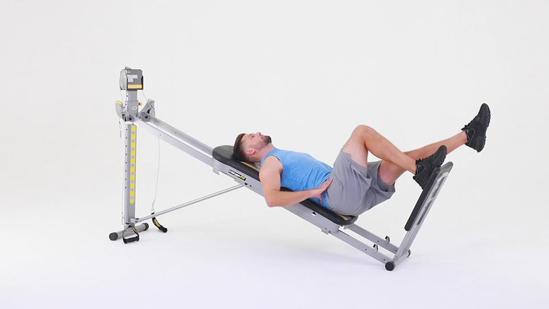 Total Gym alternating squat demonstration