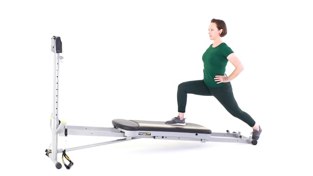 Total Gym Forward Lunge demonstration demonstration