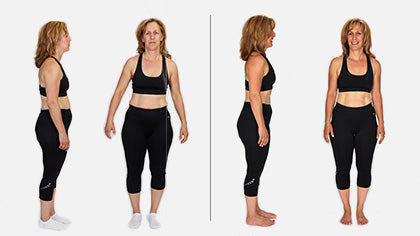 Caren before and after the Total Gym Challenge