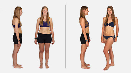Jamie before and after the Total Gym Challenge