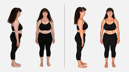 Janet before and after the Total Gym Challenge