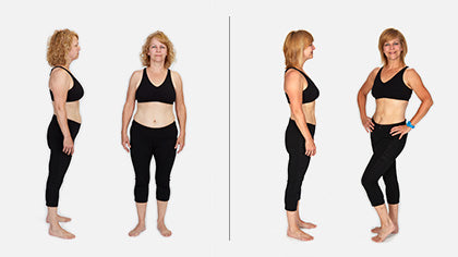 Karen before and after the Total Gym Challenge