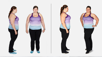 Kirsten before and after the Total Gym Challenge