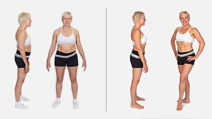 Lisa before and after the Total Gym Challenge