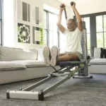 Total Gym tricep rope exercise