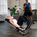 Exercise with Total gym weight bar