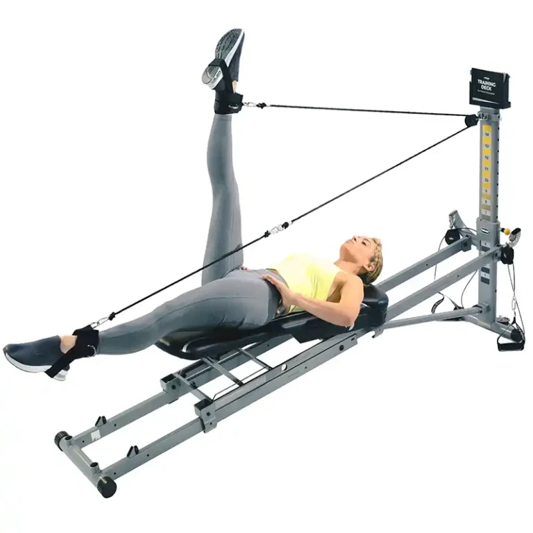 pilates on adjustable glideboard